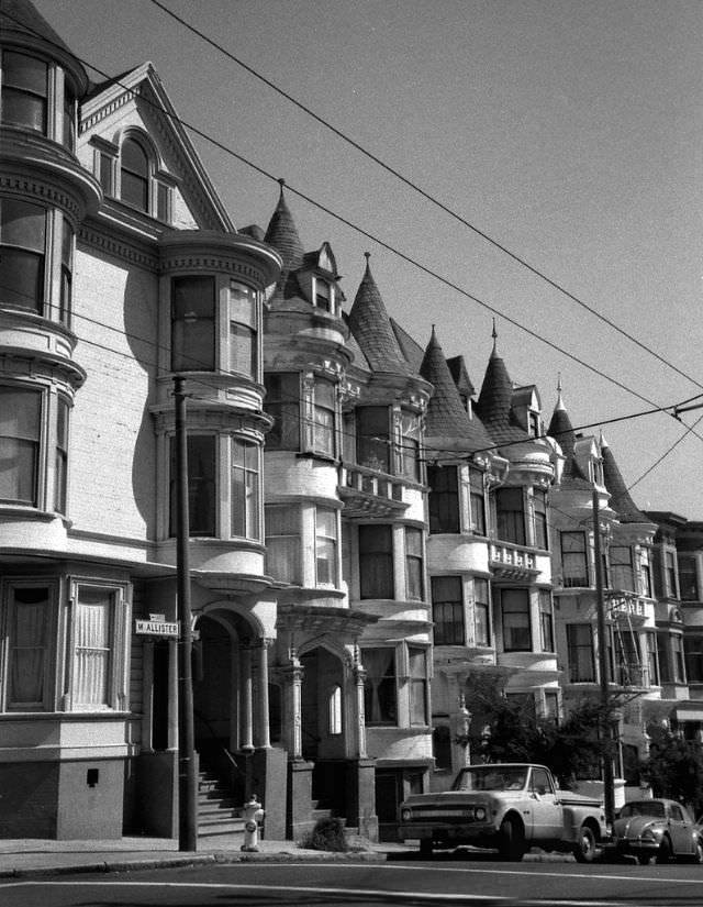 1300 block McAllister Street, Western Addition, San Francisco, 1976