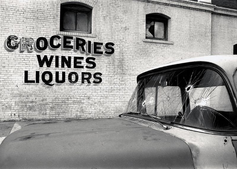 Valencia and 15th, Mission district, San Francisco, 1976