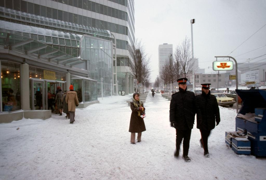 Snowy Toronto Street, 1974.