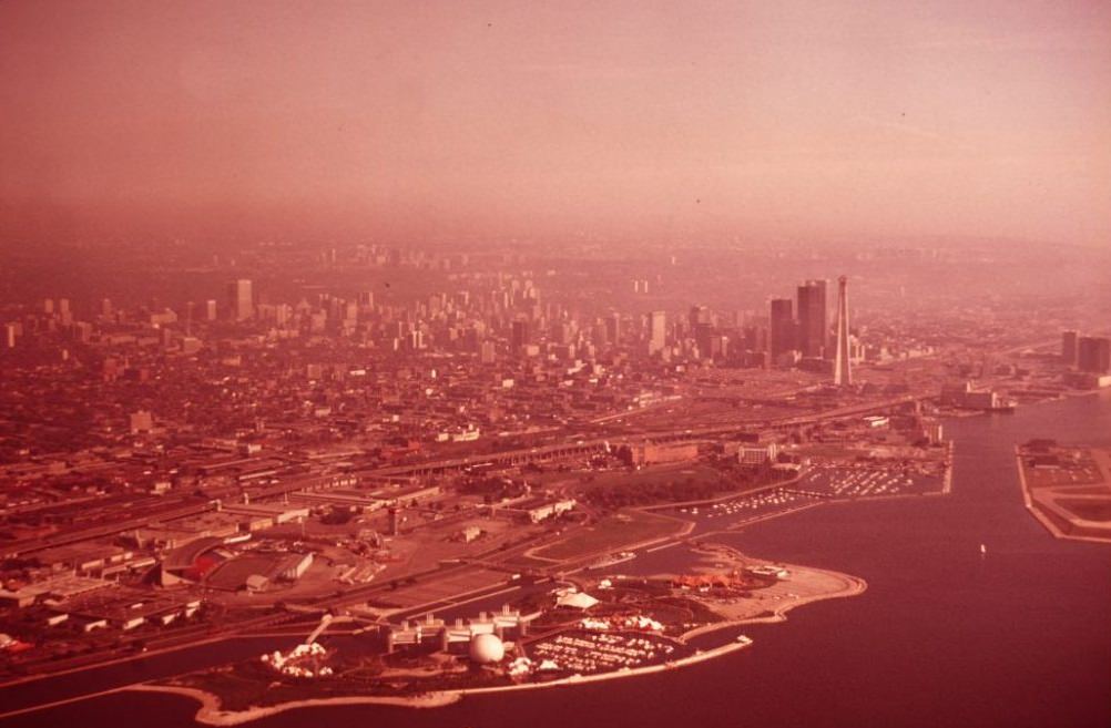 Aerial view, 1973-1975
