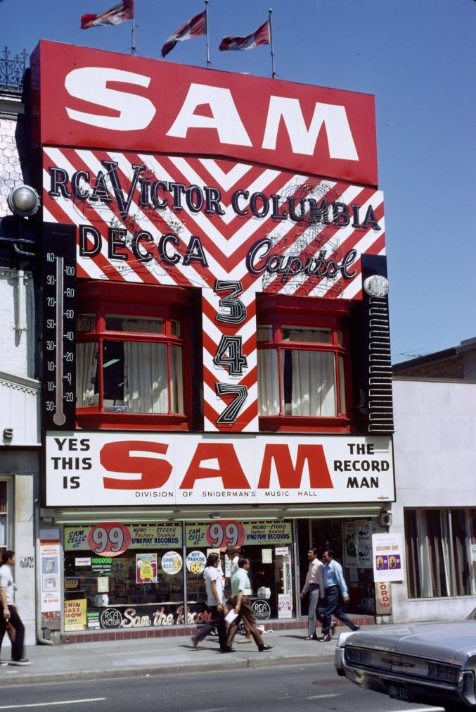 Sam the Record man storefront, 347 Yonge Street