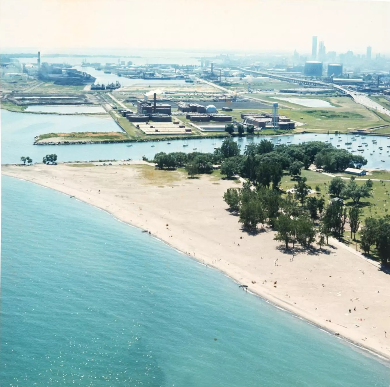 Woodbine beach looking west.