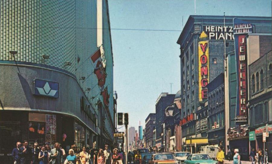 Another postcard, this one of Yonge Street