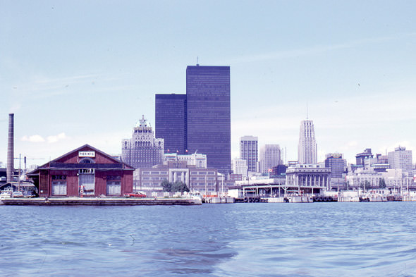 Pre-CN Tower skyline and Pier 6, 1970s