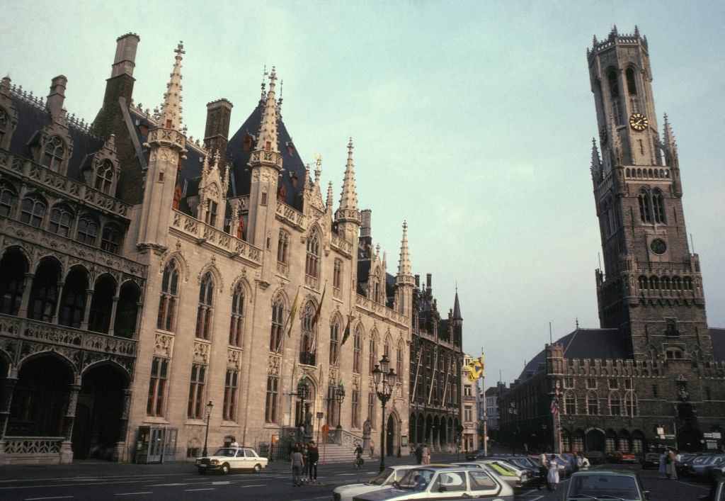 City Hall and Belfry Tower, Bruges, 1980.