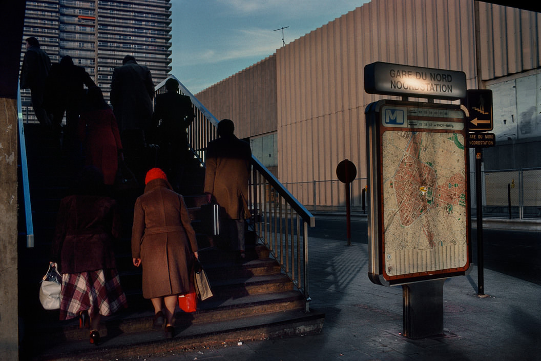 Gare du Nord" train station district, Brussels, 1981