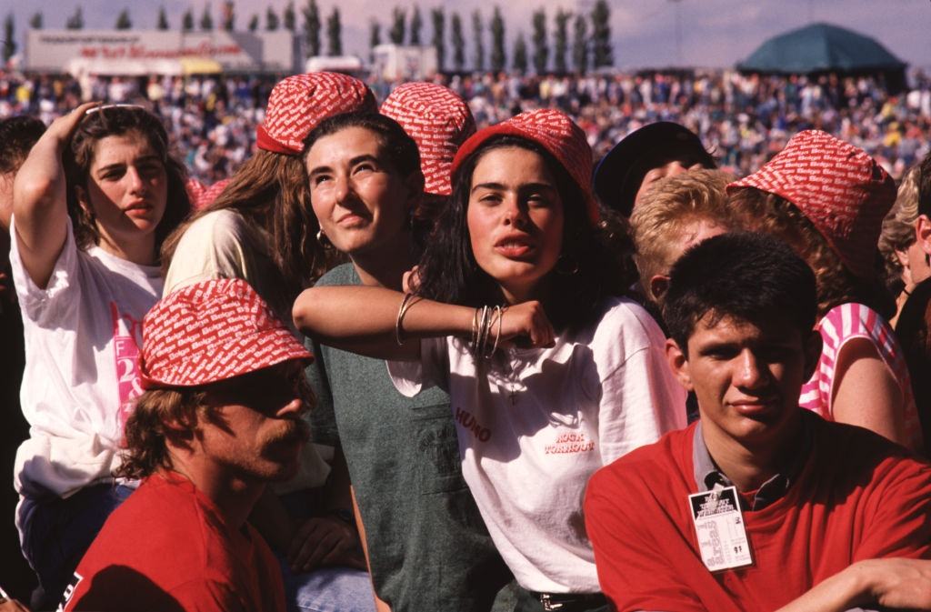 Audience at the Masters at Rock festival in Torhout, Belgium, 1980.