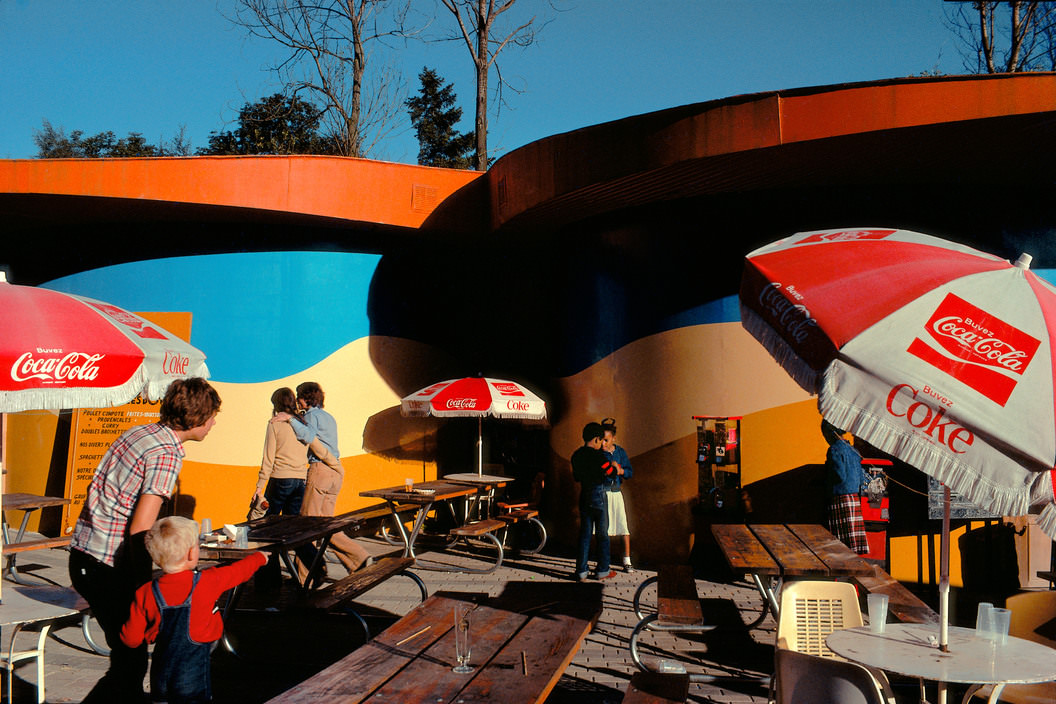 Walibi amusement park, Wavre, 1981.