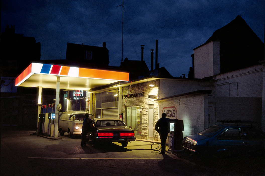 Gas station, Flanders region, 1988.