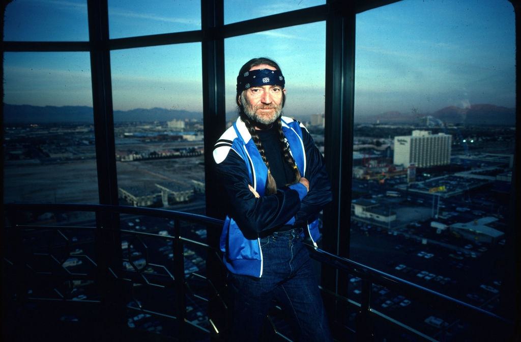 Willie Nelson in a suite at Caesars Palace on June 18, 1980 in Las Vegas, Nevada