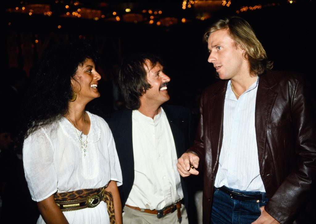 Suzie Coelho, Sonny Bono and Bjorn Borg attending the 11th Annual Alan King Pro-Celebrity Tennis Classic Party' on April 23, 1982 at Caesars Palace in Las Vegas