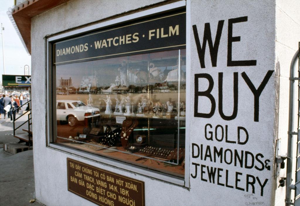 Storefront in Las Vegas, 1982.