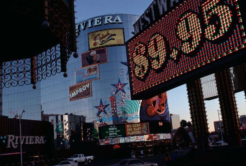 The Riviera casino in Las Vegas, November 1984.