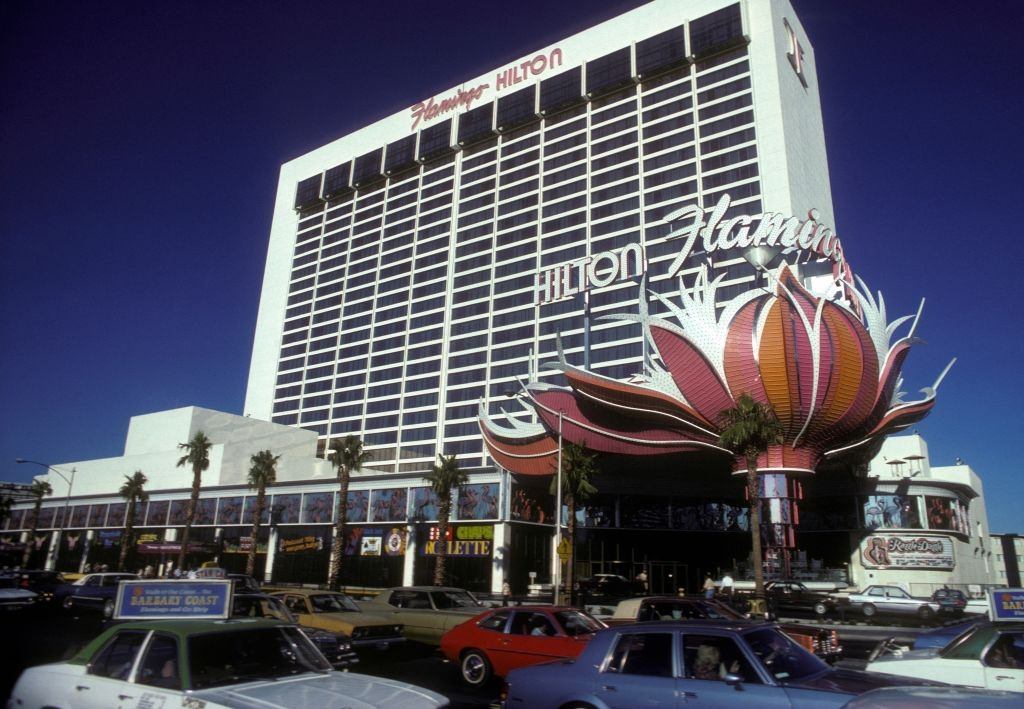 A Flamingo Hilton szálloda és kaszinó 1980 októberében.