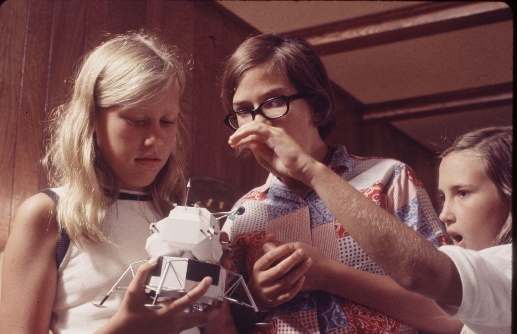 Families of Apollo XI astronauts in Houston, Texas, July 1969