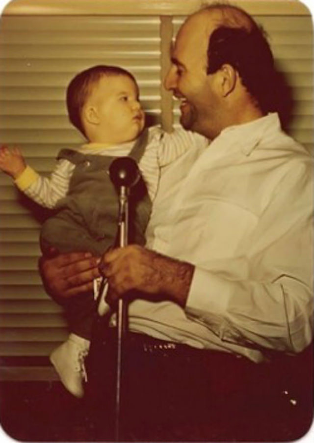 Joey Ramone with his father