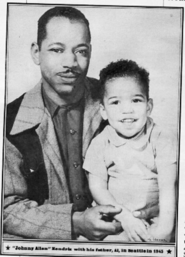 Jimi Hendrix and dad