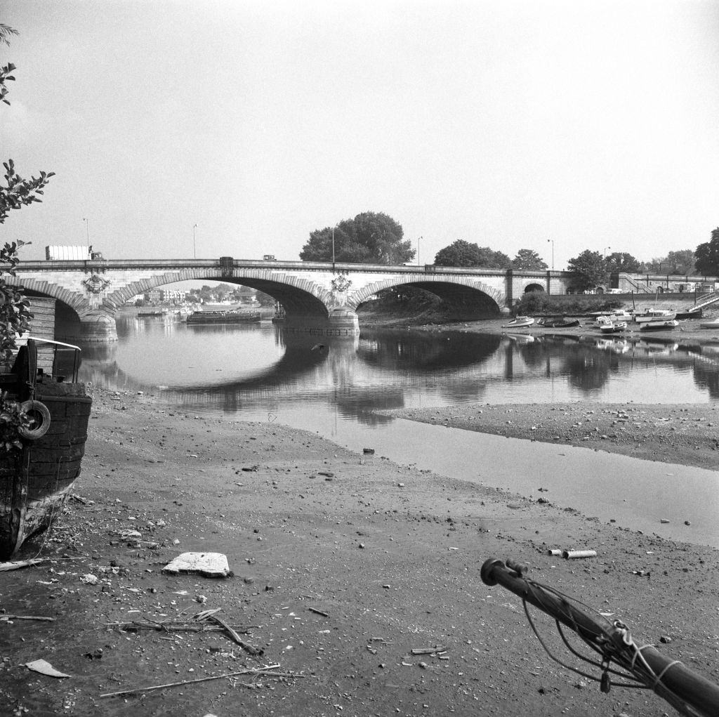 Marilyn Neivaag, at the Serpentine in London's Hyde Park during the heatwave of 1976.