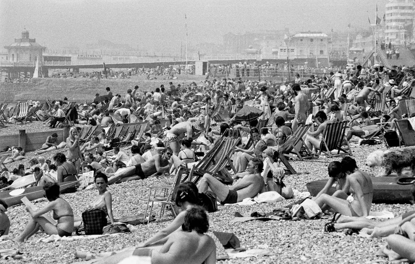 A packed Brighton Beach