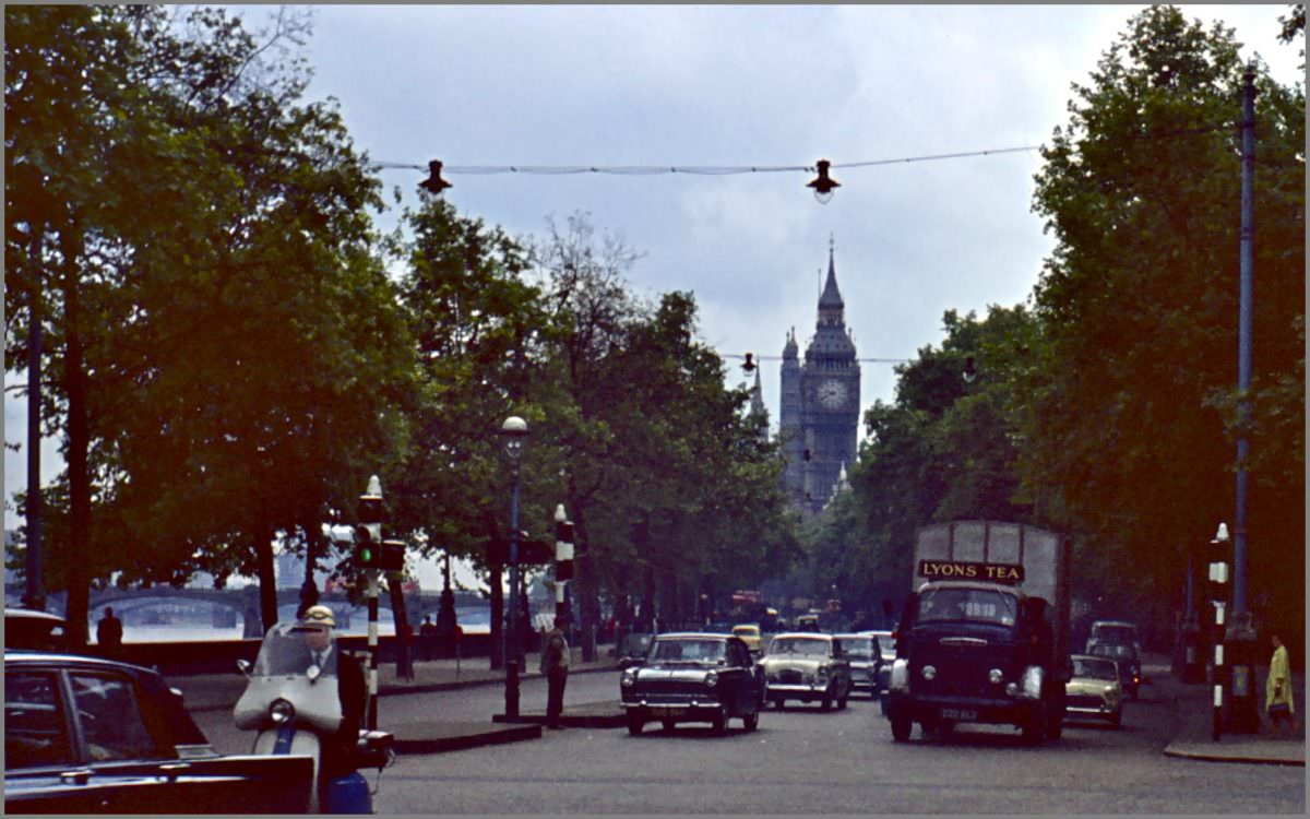 Victoria Embankment, London, July 1962