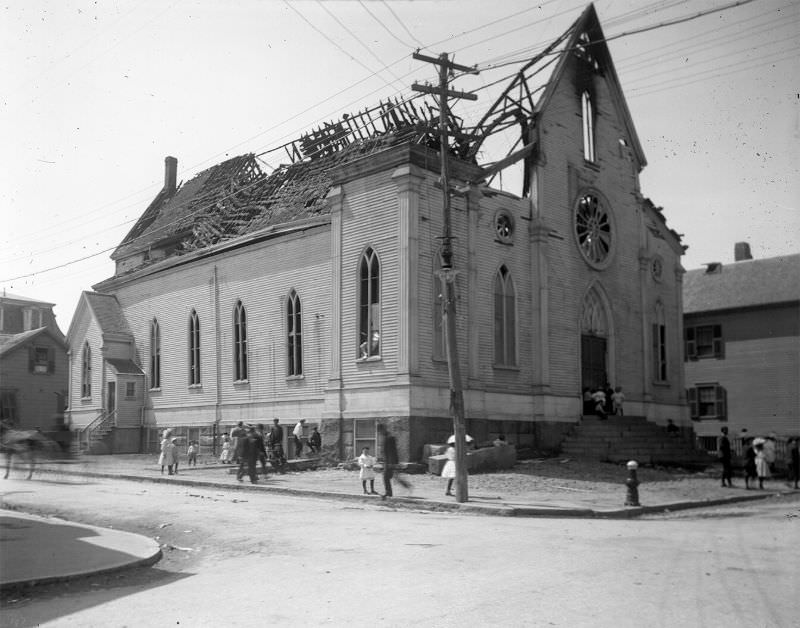 St. John the Baptist, burned, 1908