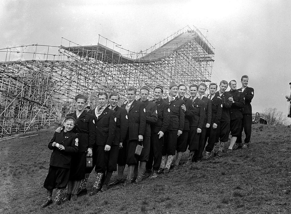 The Norwegian ski team, March 1950.