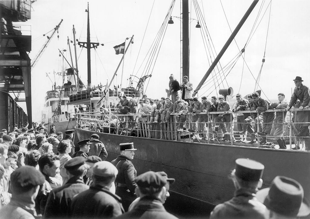 Departure of The Norwegian Boat Hillvag from Rouen for Greenland, 1951