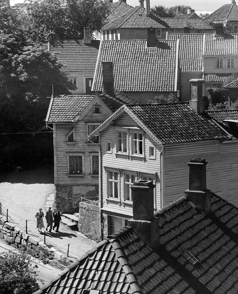 Homes in Stavanger, Norway, 1955.