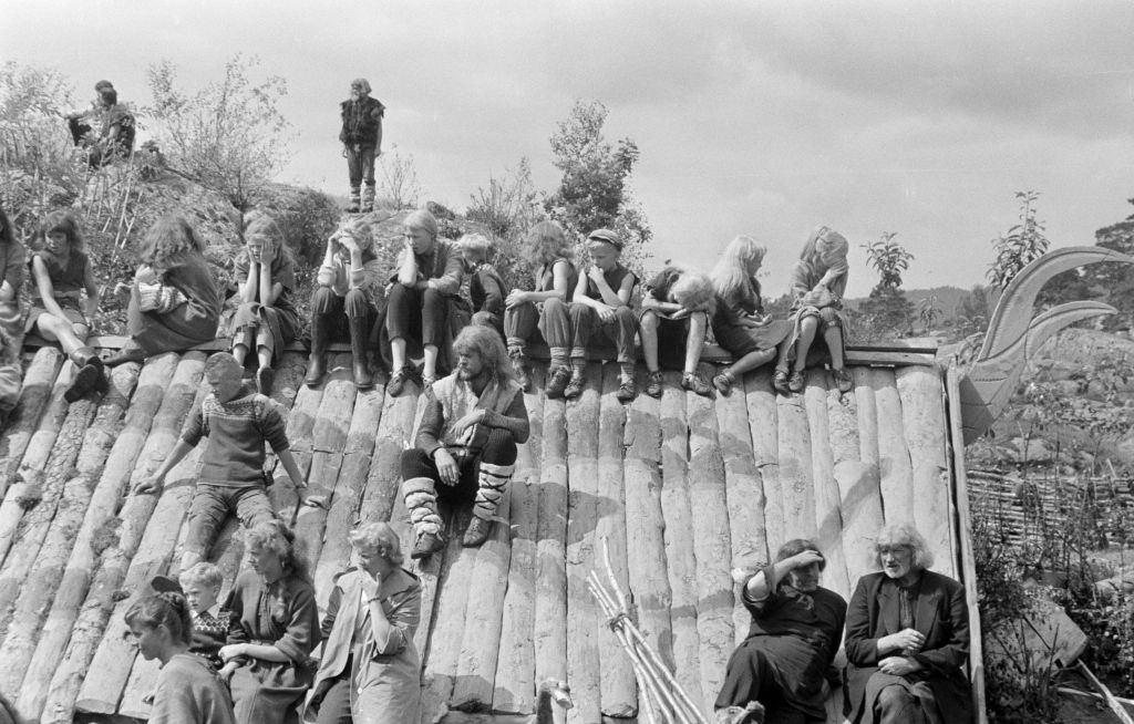 Shooting of the film "The Vikings", Norway, July 1957.