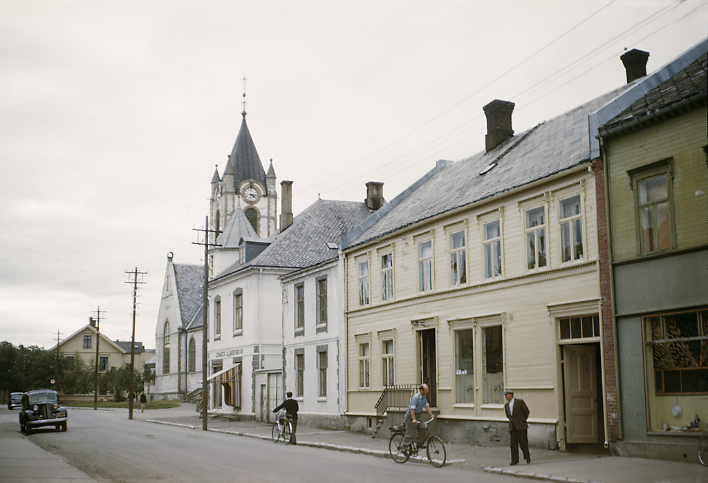Kirkegata (Church street) in Levanger in Norway