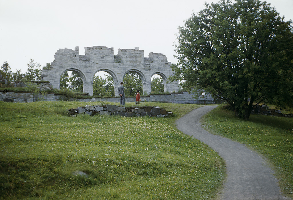 Ruins of Hamar medieval Cathedral in Norway