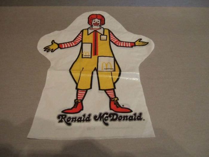 Ronald Mcdonald Hand Puppet from ’76