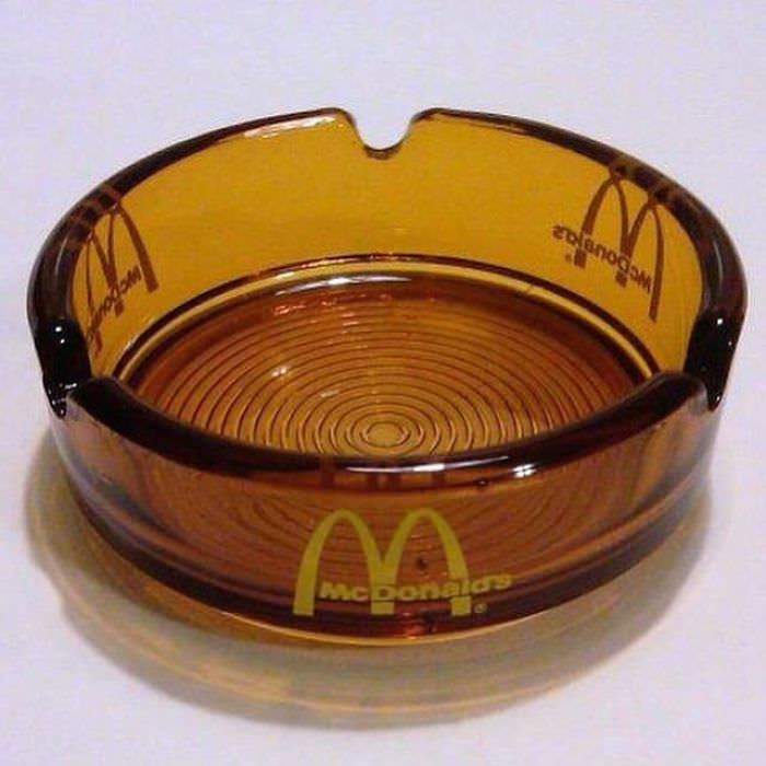 These old Amber Glass Ashtrays that everyone had (Including McDonald’s!)