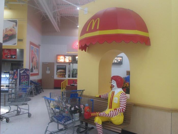 Does Anybody remember when walmart had Mcdonald’s and the Ronald Mcdonald Bench?