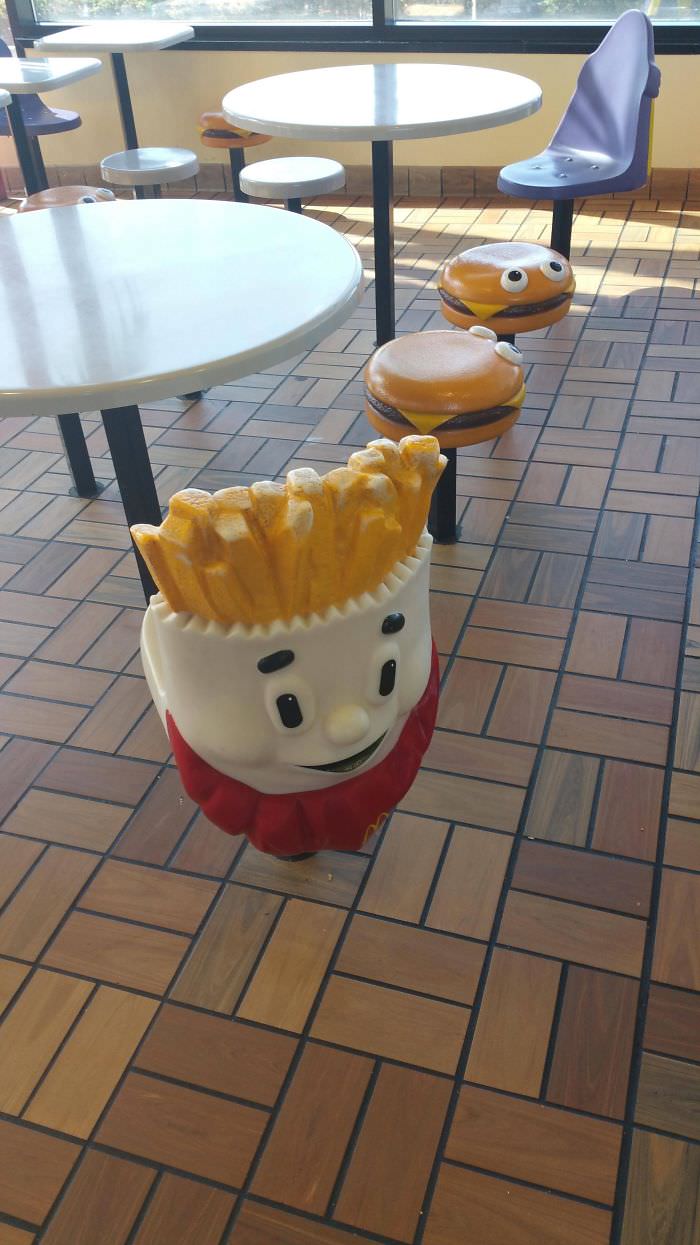 Those Food-Shaped Chairs from the Mcdonalds kids Playrooms in the Mid 90s