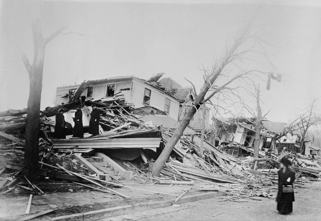 Tornado Destruction, Omaha, Nebraska, March 1913.