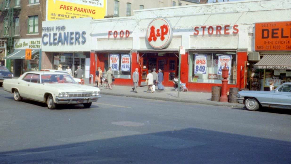Fresh Pond Road and Putnam Avenue, Ridgewood, Queens, 1960s.