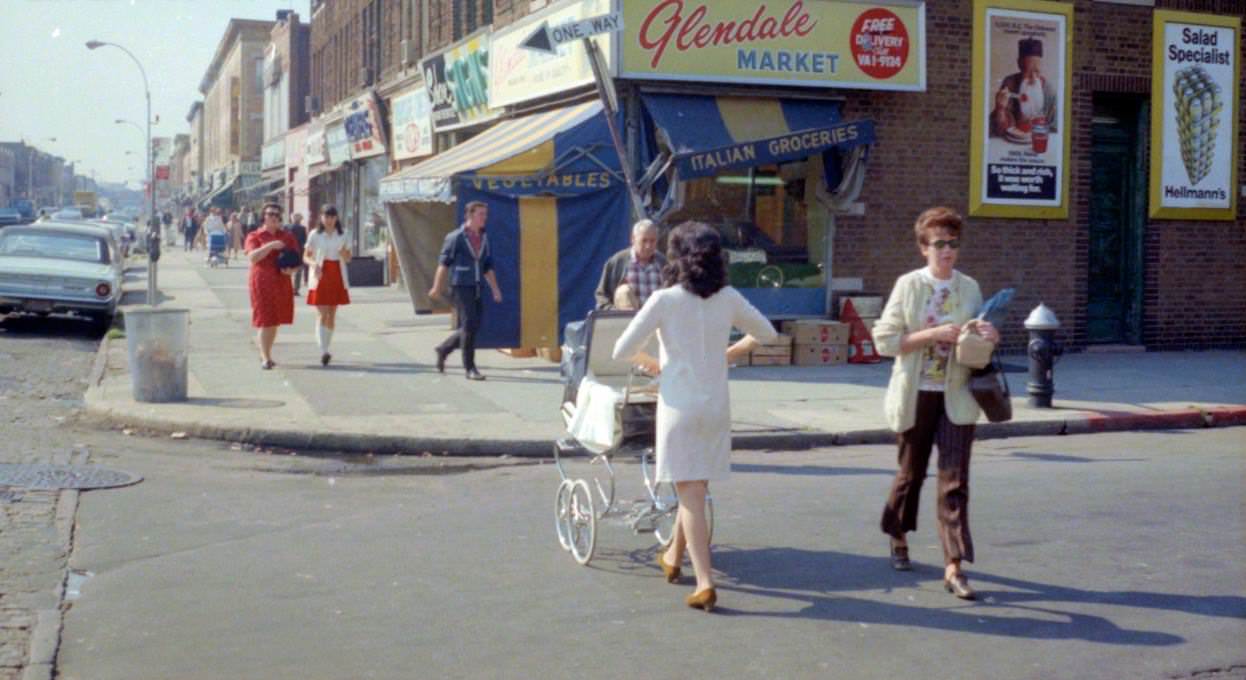 Myrtle Avenue and 68th Street, Glendale, Queens, 1960s.