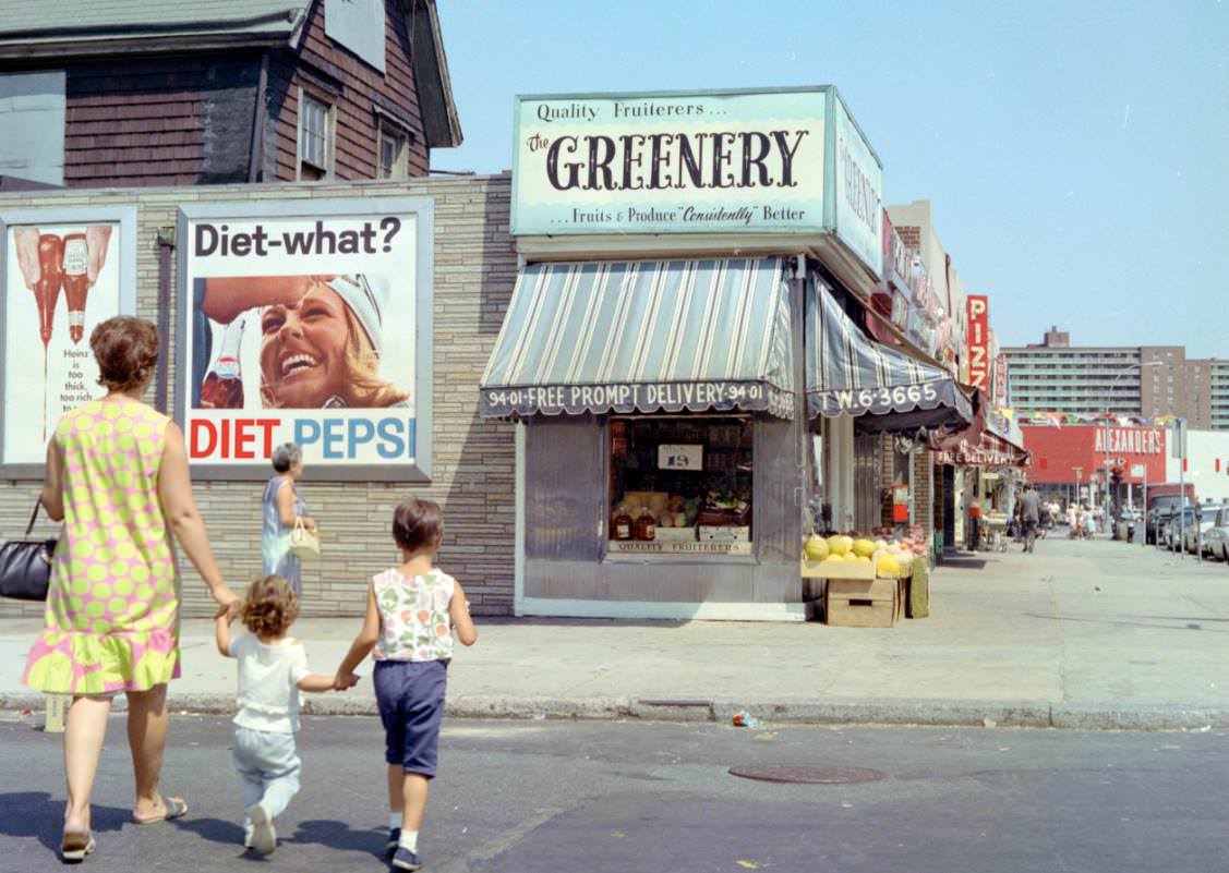 63rd Drive and Booth Street, Rego Park, Queens, 1960s.