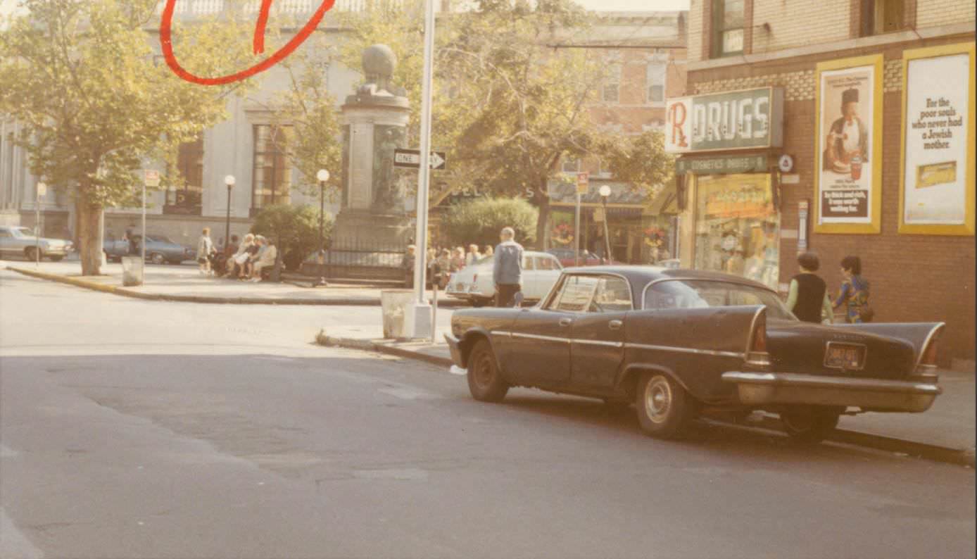 Cypress Avenue and Putnam Avenue, Ridgewood, Queens, October 1969.