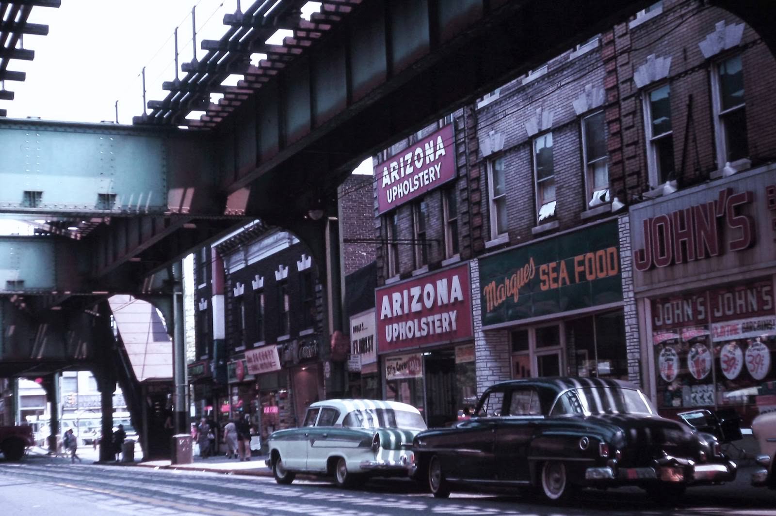 Jamaica Avenue toward Woodhaven Boulevard, Woodhhaven, Queens, 1960