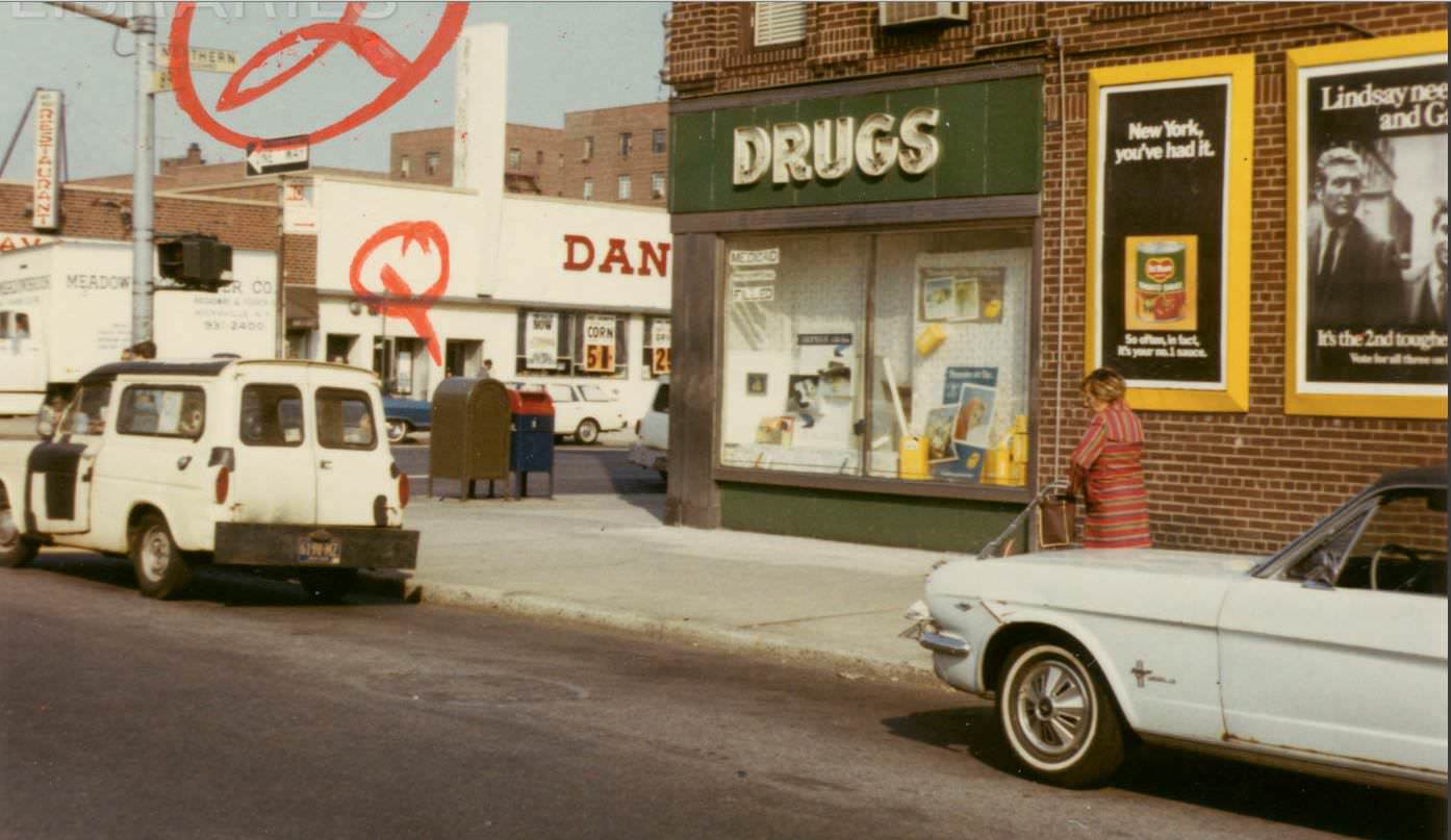 Alternate View of Northern Boulevard and 89th Street, Jackson Heights, Queens, 1960s.