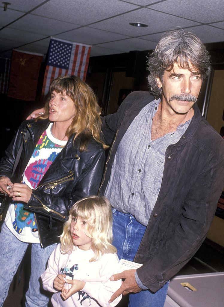 Sam Elliott and Katharine Ross with their daughter Cleo Elliott, 1990.