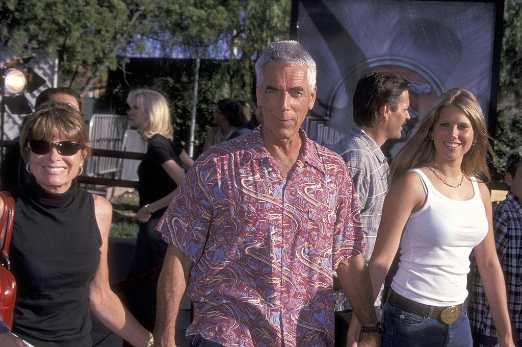 Sam Elliott and Katharine Ross with their daughter Cleo Elliot at the Jurassic Park III Universal City Premiere on July 16, 2001