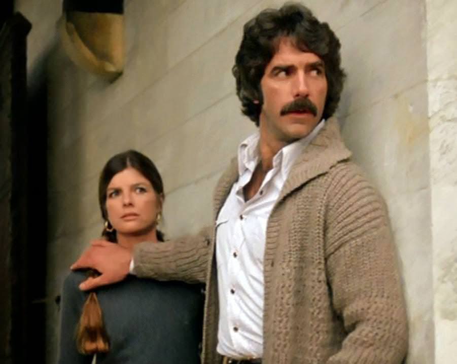 Sam Elliott and Katharine Ross in the move 'The Legacy', 1978.