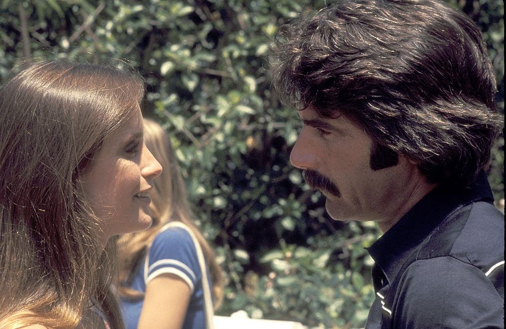 Sam Elliott with Melissa Newman, 1977.