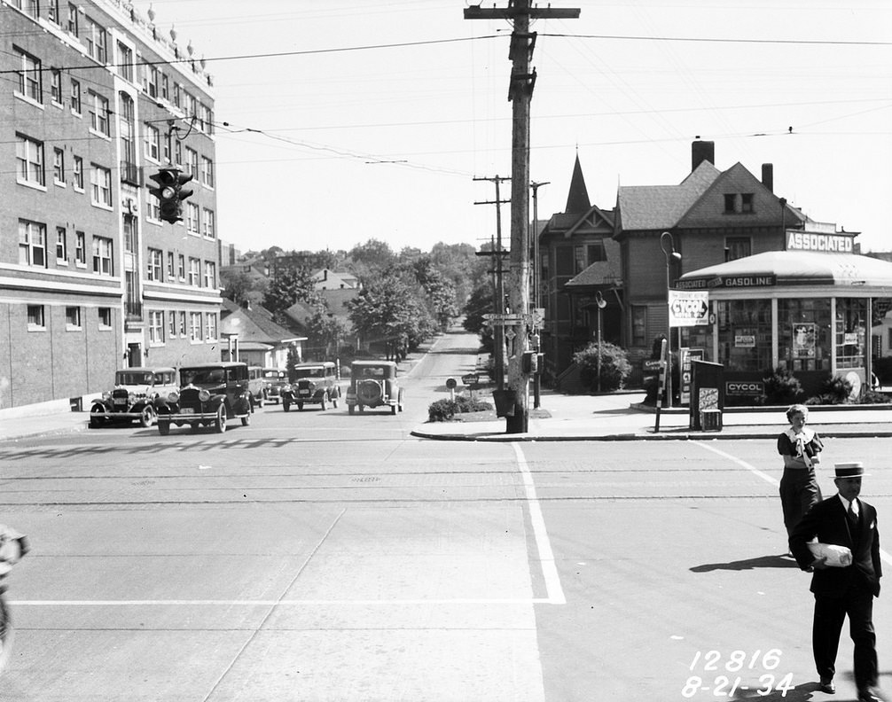 Broadway and John St., Seattle, 1934