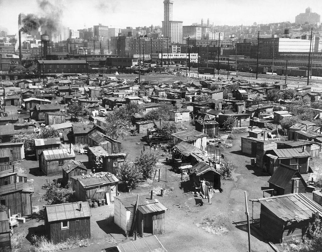 Hooverville, a section of Seattle, 1934.
