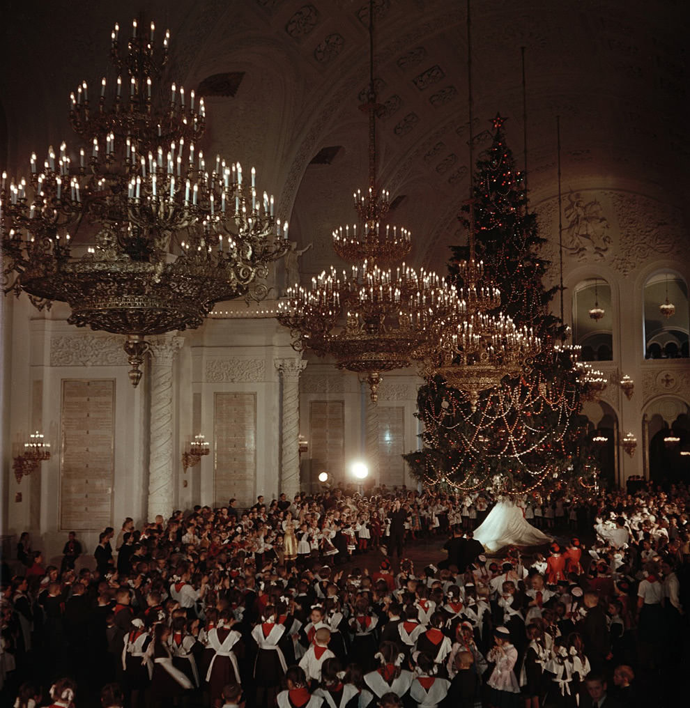 New Year celebration in Kremlin, 1950s
