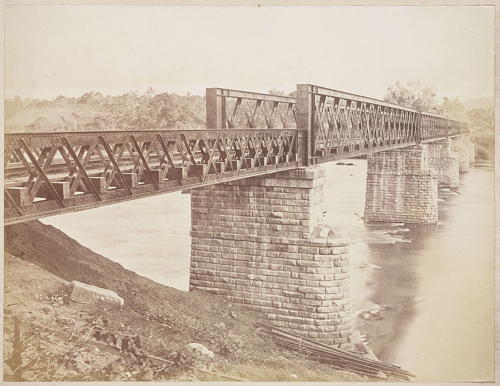 Railway viaduct, Ceylon, 1883.
